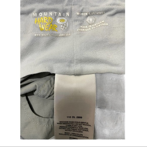 Mountain hard wear hiking shorts beige size 8 - Picture 8 of 8